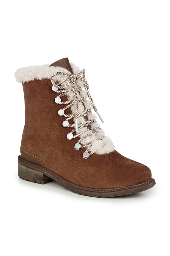 Semišové boty Emu Australia Billington W12309.Oak hnědá AW21