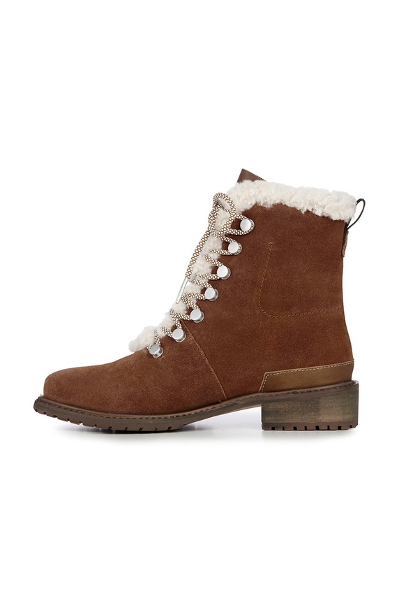 Semišové boty Emu Australia Billington hnědá W12309.Oak