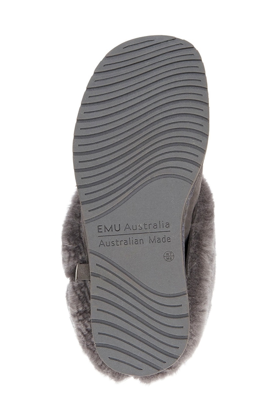 Замшевые тапочки Emu Australia Platinum Albany WP1053.Charcoal серый