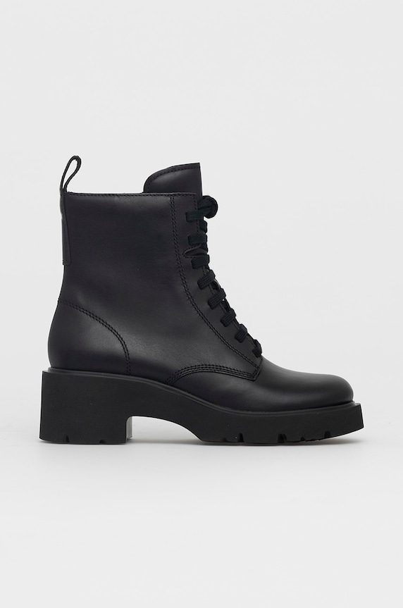 Кожени кубинки Camper Milah гладка кожа черен K400577.001