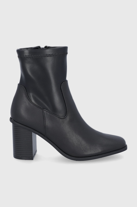 Кожаные полусапожки Aldo без утепления чёрный MARTA.001