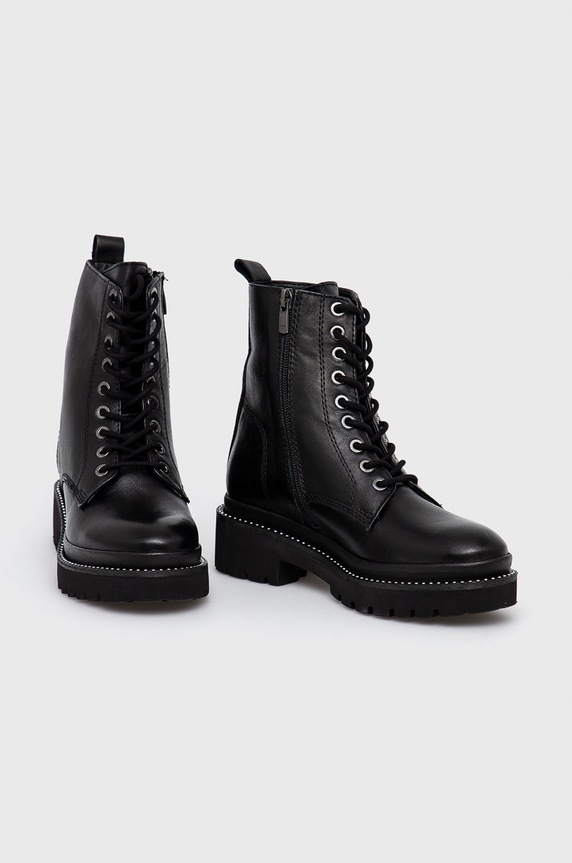 Aldo Botki skórzane CERANDRA.001 czarny AW21