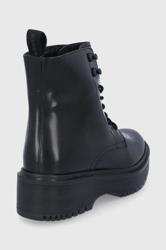 Παπούτσια Δερμάτινα workers Levi's D5385.0002 μαύρο