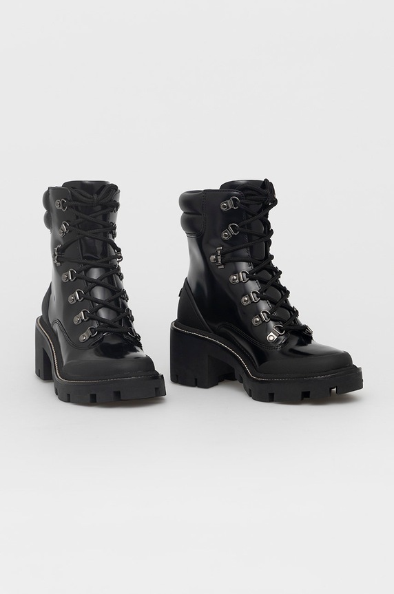 Tory Burch bőr bakancs 85304.004 fekete AW21