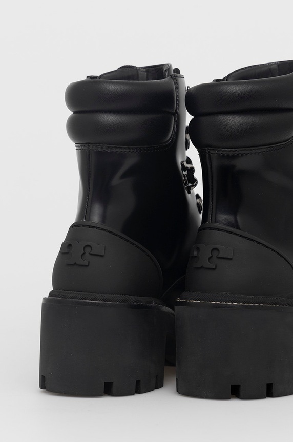 Cipők Tory Burch bőr bakancs 85304.004 fekete