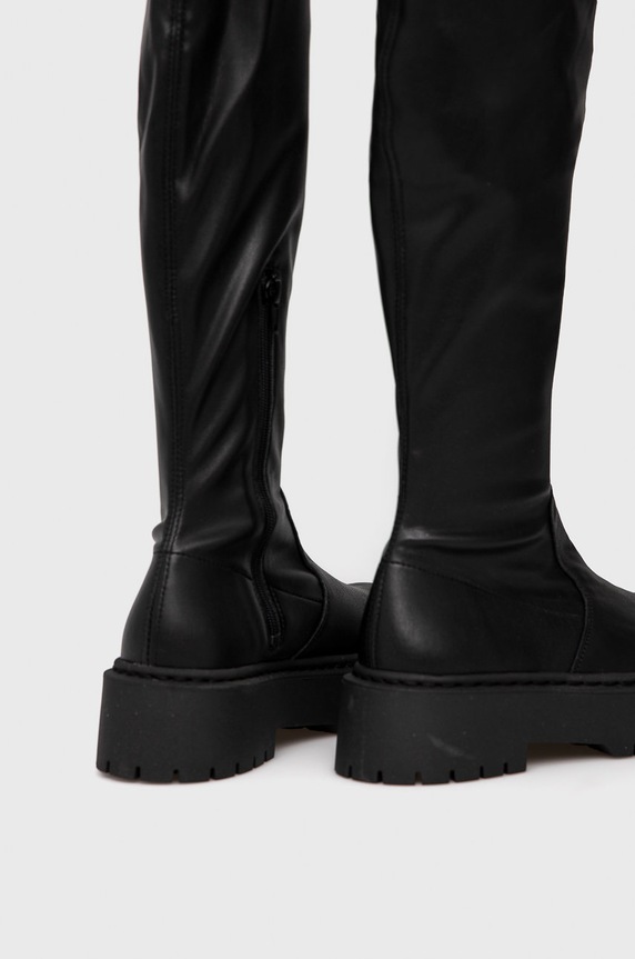 Boty Kožené kozačky Steve Madden SM11001585.BLACK černá