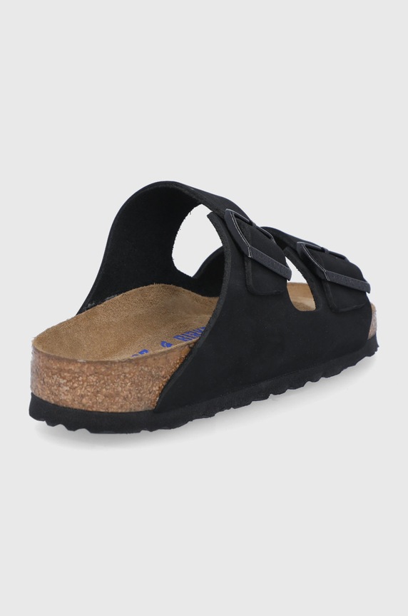 Obuwie Birkenstock klapki skórzane ARIZONA 1020694.BLACK czarny