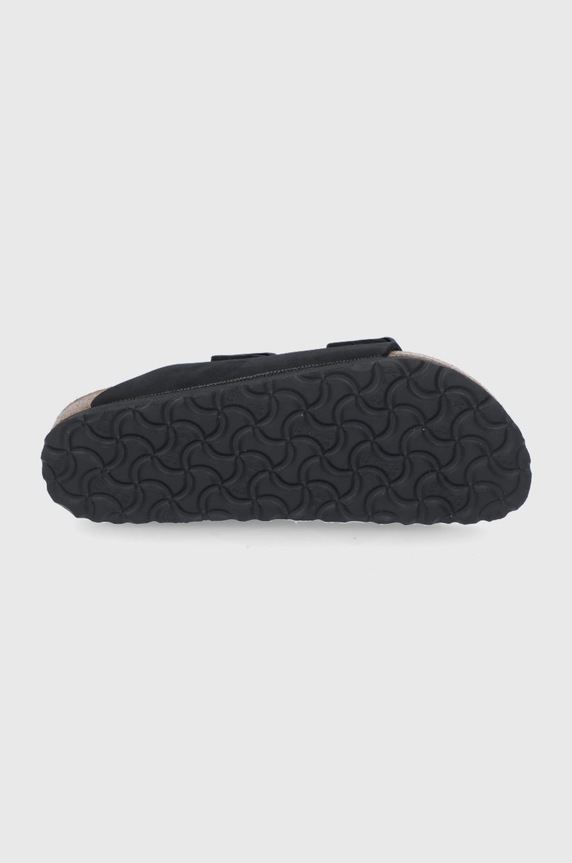 Birkenstock klapki skórzane ARIZONA 1020694.BLACK czarny