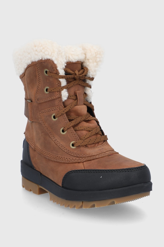 Sorel Śniegowce skórzane Torino II Parc Bot WP 1930321.Velvet.Tan beżowy AW23