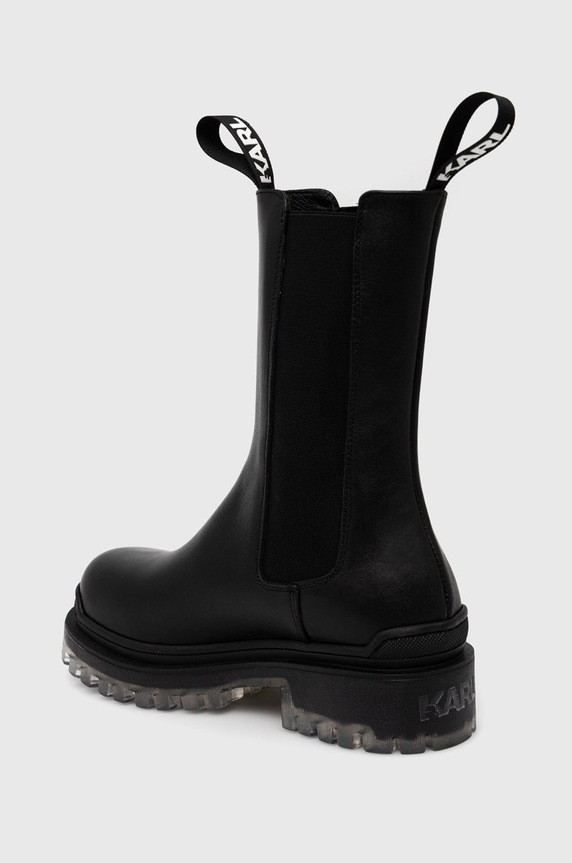 Obuwie Karl Lagerfeld Workery skórzane BIKER II KL41680.Black.Lthr czarny