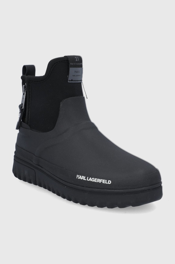 Gležnjače Karl Lagerfeld Vostok KL47150.V00 crna AW21