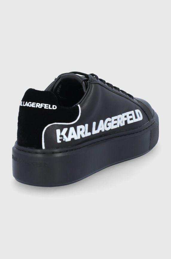 Obuwie Karl Lagerfeld Buty skórzane MAXI KUP KL62210.Black.Lthr.Mon czarny