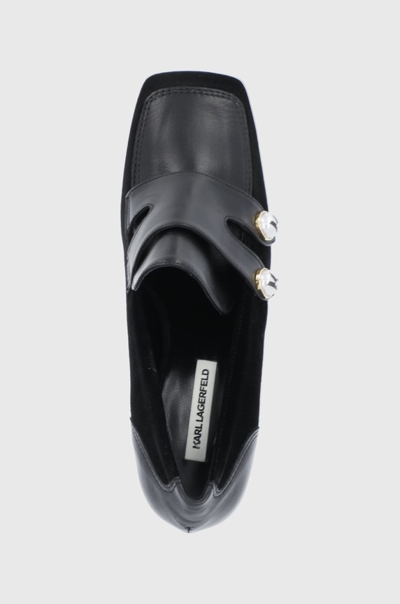 Karl Lagerfeld Czółenka KL31510.Black.Lthr.T czarny KL31510.Black.Lthr.T