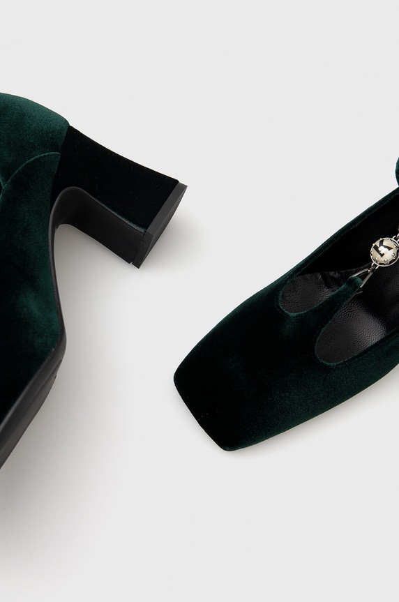 Karl Lagerfeld Czółenka KL31507.Dark.Green.Vel KL31507.Dark.Green.Vel turkusowy