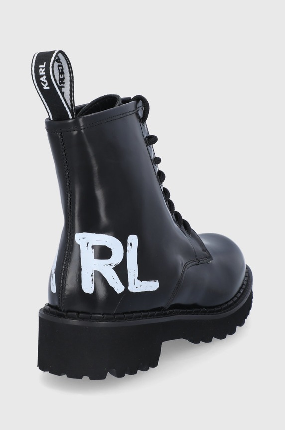 Obuwie Karl Lagerfeld Workery skórzane Troupe KL45450I.Black.Lthr KL45450I.Black.Lthr czarny