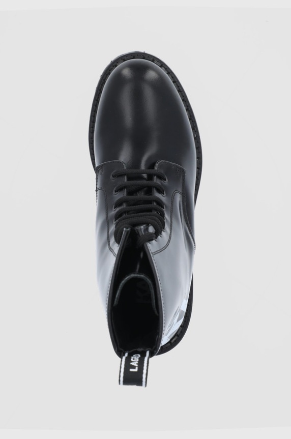 Karl Lagerfeld Workery skórzane Troupe KL45450I.Black.Lthr czarny KL45450I.Black.Lthr