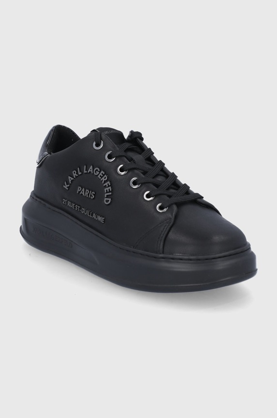Karl Lagerfeld Buty skórzane KAPRI KL62539.Black.Lthr.Mon czarny AW21