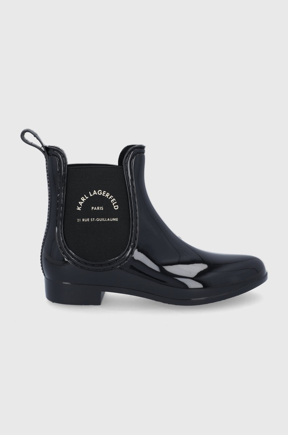 Karl Lagerfeld gumicsizma fekete KL94770.V0G