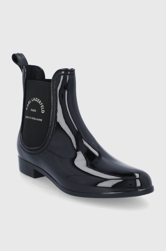 Karl Lagerfeld gumicsizma KL94770.V0G fekete AW25