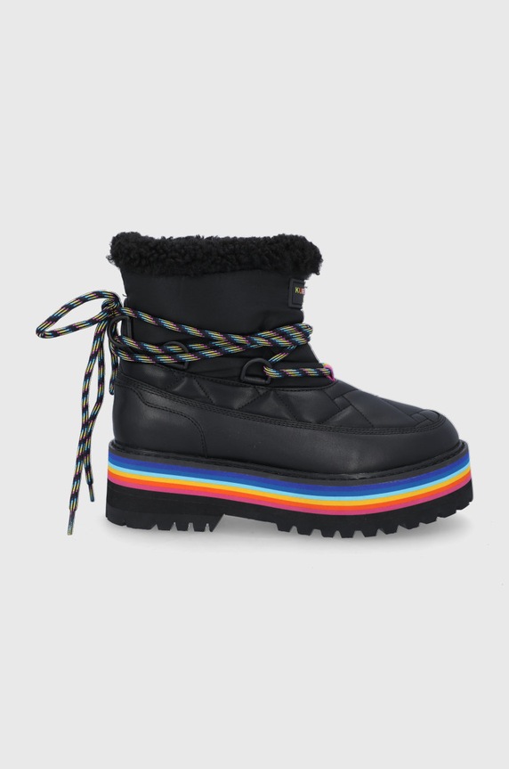 Зимние сапоги Kurt Geiger London Toronto Rainbow кожа чёрный 8488400609.00