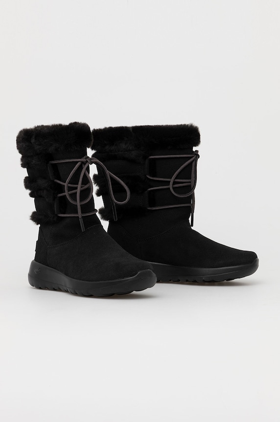Skechers Śniegowce zamszowe 144020.D czarny AW22