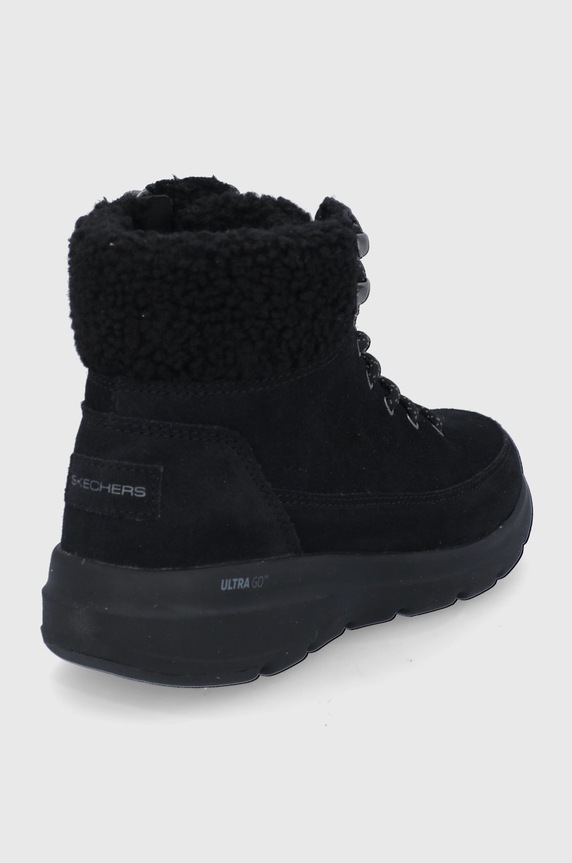 Boty Semišové sněhule Skechers 16677 černá