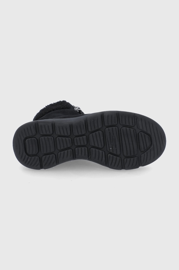 Semišové sněhule Skechers 16677 černá