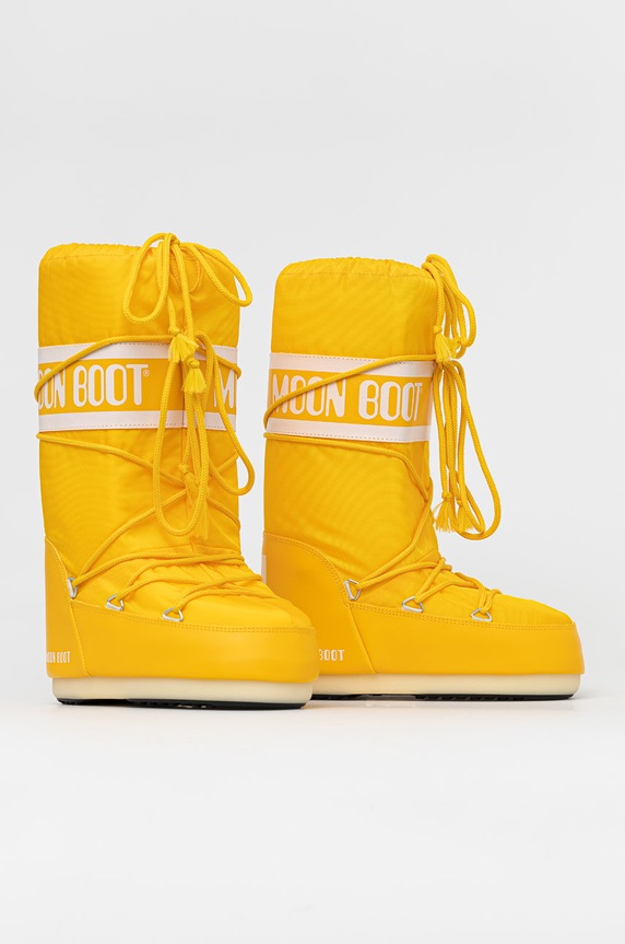 Moon Boot - Śniegowce Nylon 14004400.MOON.BOOT.NYLO żółty AW23