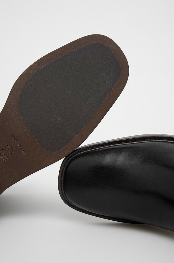 Tory Burch bőr bokacsizma fekete 84888.004