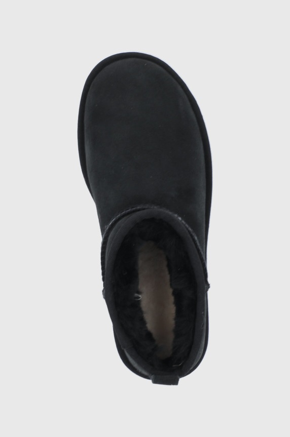 UGG cizme de zăpadă din piele întoarsă Classic Ultra Mini negru 1116109.BLK