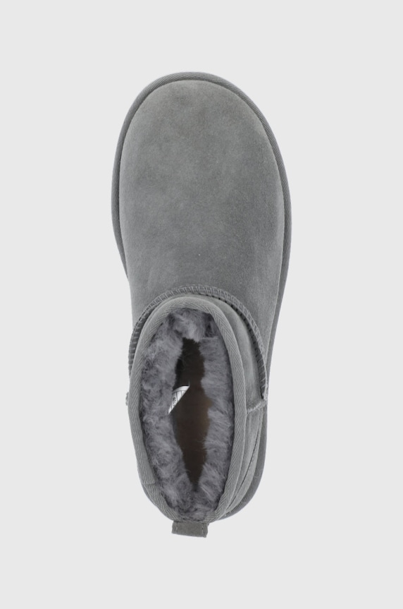 UGG stivali da neve in camoscio Classic Ultra Mini grigio 1116109.GREY