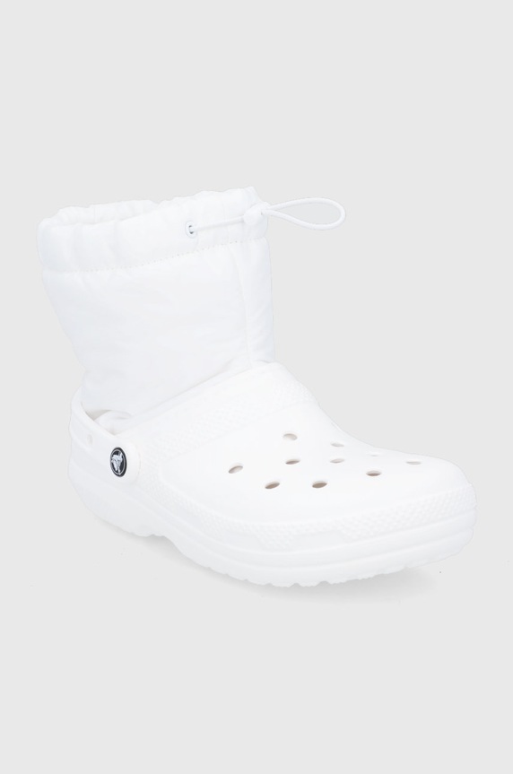 Crocs śniegowce Classic Lined Neo Puff Boot ED.NEO.PUFF.BOOT.206630 biały AA00