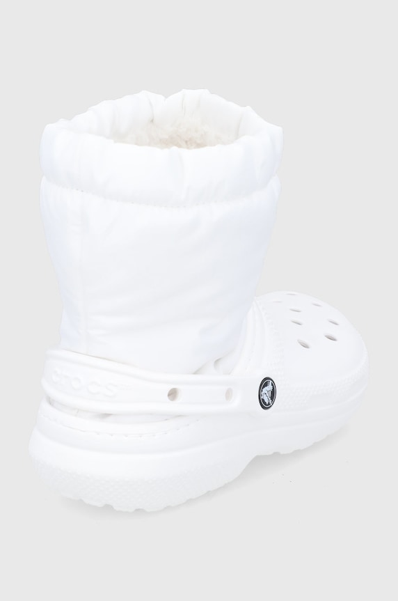 Obuwie Crocs śniegowce Classic Lined Neo Puff Boot ED.NEO.PUFF.BOOT.206630 biały