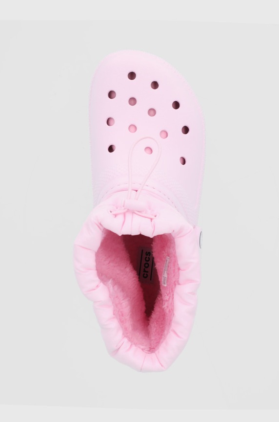 Crocs Śniegowce Classic Lined Neo Puff Boot różowy ED.NEO.PUFF.BOOT.206630
