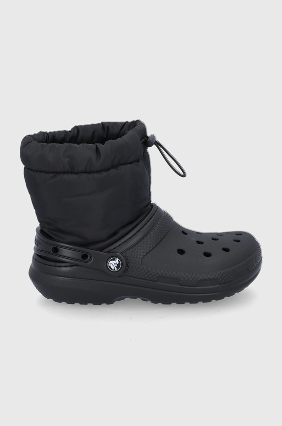 Sněhule Crocs Classic Lined Neo Puff Boot textilní černá ED.NEO.PUFF.BOOT.206630