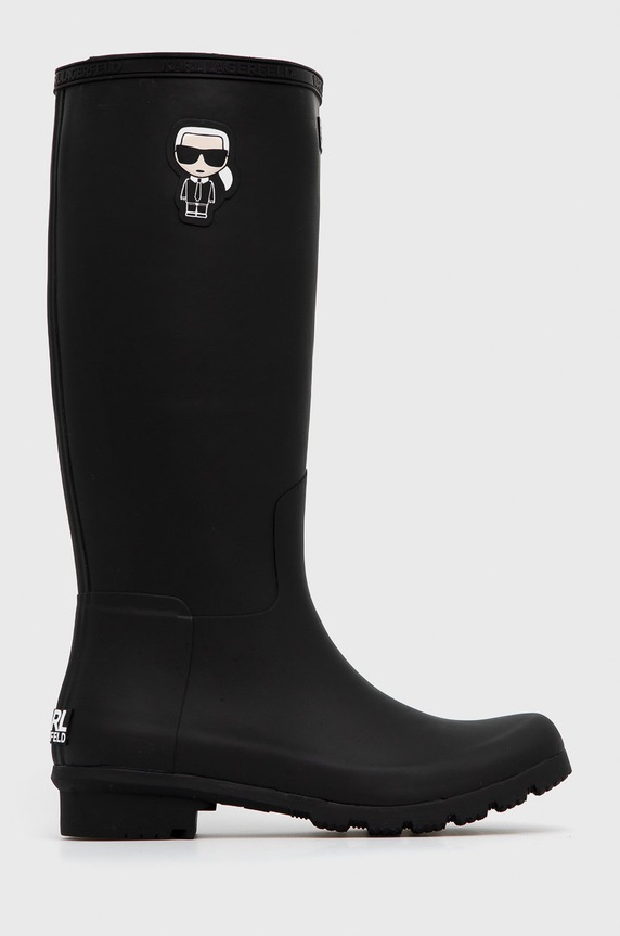 Резиновые сапоги Karl Lagerfeld чёрный KL47090.V00