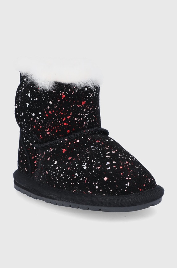 Emu Australia Śniegowce zamszowe dziecięce Toddle Galaxy B12660.Black czarny AW21