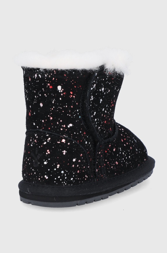 Dziewczynka Emu Australia Śniegowce zamszowe dziecięce Toddle Galaxy B12660.Black czarny