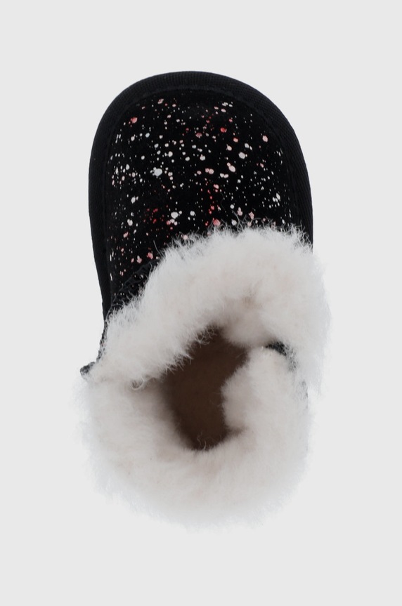 Emu Australia Śniegowce zamszowe dziecięce Toddle Galaxy czarny B12660.Black