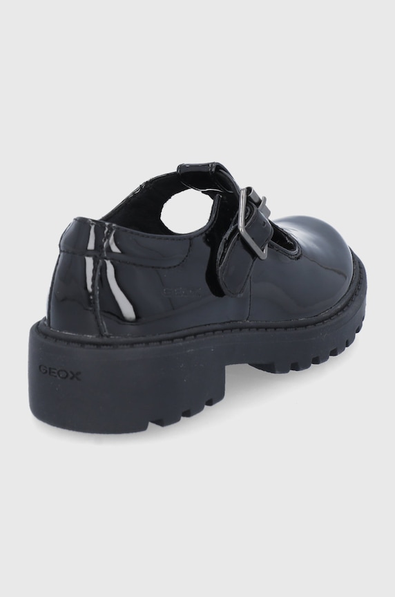 BIMBA Geox scarpe basse in pelle bambini J8420E.000HH.CASE.29.35 nero