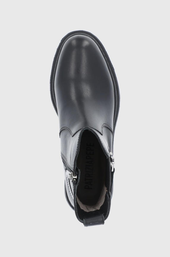 Patrizia Pepe Sztyblety skórzane czarny PPJ668.35.41