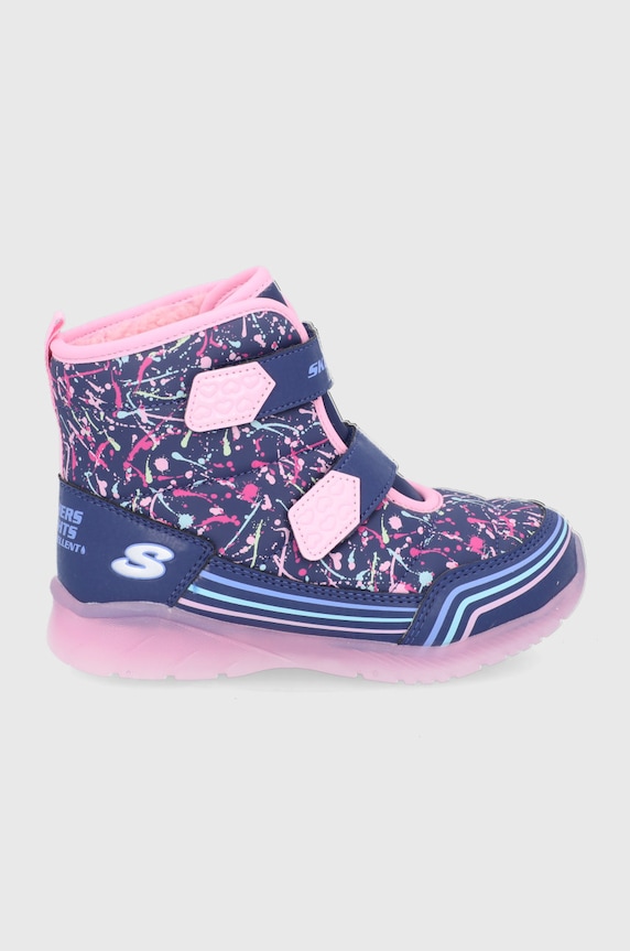 Skechers gyerek hótaposó szigetelt sötétkék 302653N