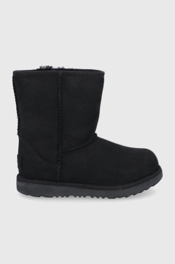 UGG śniegowce zamszowe dziecięce brak zapięcia czarny 1019646K.BLK
