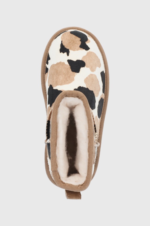 UGG śniegowce skórzane dziecięce Classic brązowy 1123619K.CHE