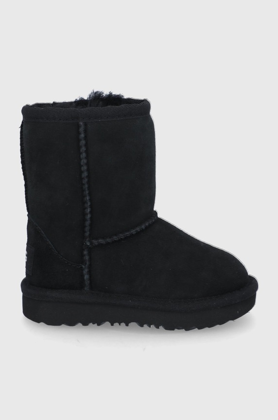 UGG Śniegowce zamszowe dziecięce T CLASSIC II 1017703T.BLK czarny