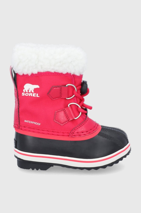 Dětské sněhule Sorel textilní růžová 1855212600.Red