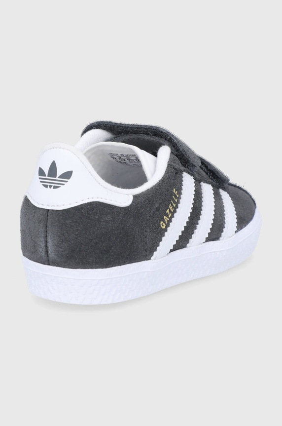 CHLAPEC Dětské semišové boty adidas Originals CQ3140 CQ3140 šedá