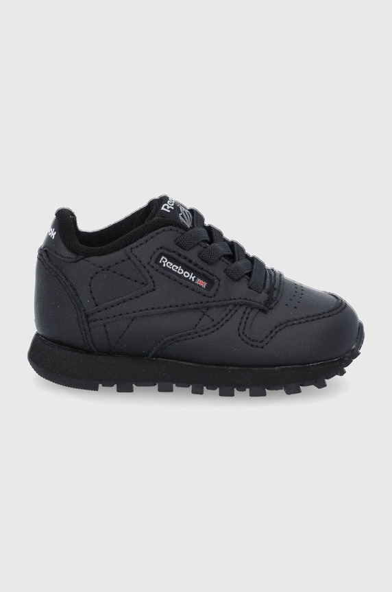 Reebok Classic Buty dziecięce FZ2094 CLASSIC LEATHER imitacja skóry licowej czarny FZ2094