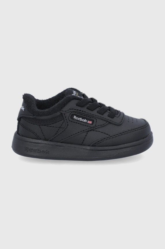 Reebok Classic Buty skórzane dziecięce Club C FZ2096 tekstylny czarny FZ2096