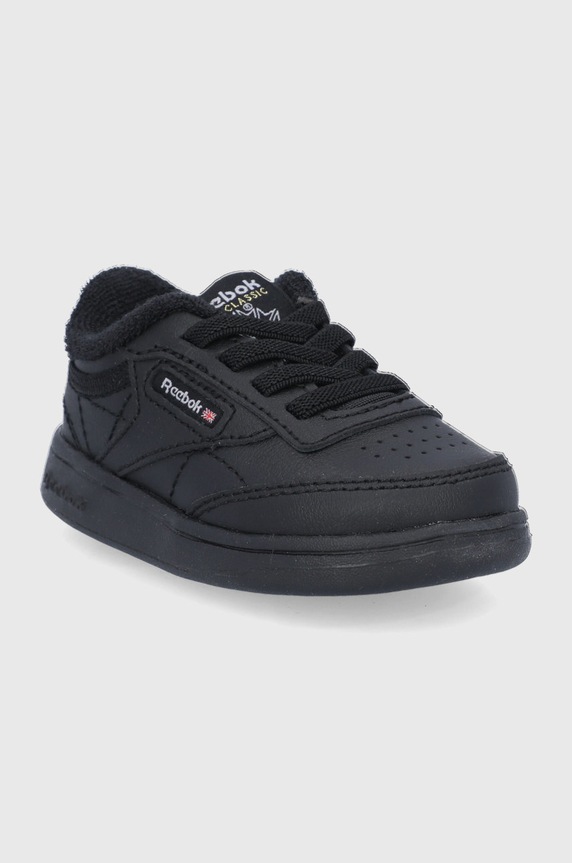 Reebok Classic Buty skórzane dziecięce Club C FZ2096 FZ2096 czarny AW21